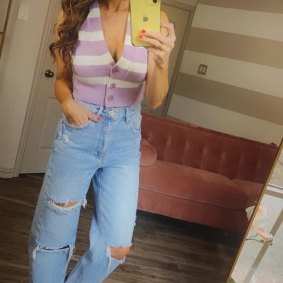 NWT Maud Crop Sweater Vest by For Love & Lemons - Picture 3 of 7